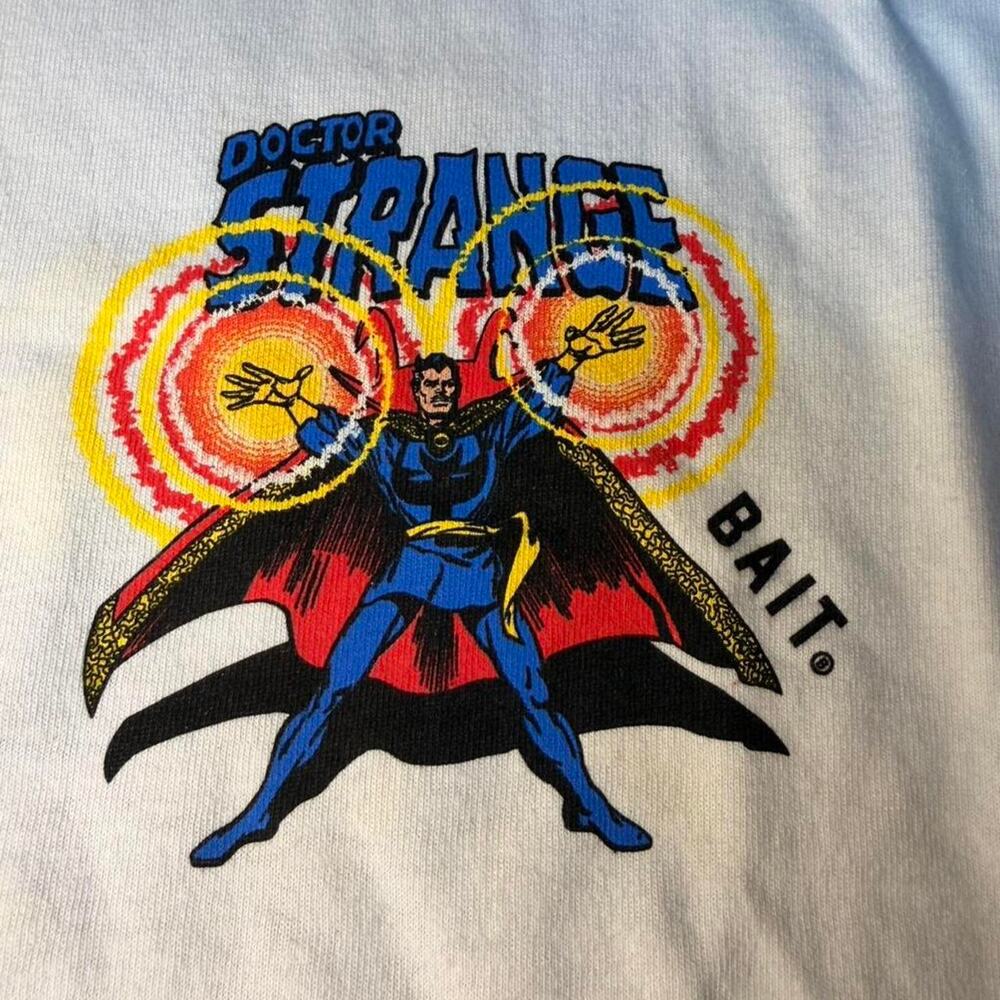 Marvel X Bait Doctor Strange Men's Women's Unisex White T-Shirt XL